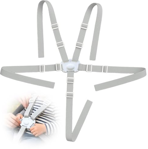 Hauck - Cinghia universale per seggiolone e passeggino, cintura di sicurezza per seggiolone e passeggino, cinghia Tripp Trapp, accessori Stokke Tripp Trapp, ricambio per seggiolone Hauck e trip Trapp