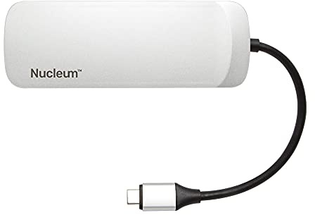 Kingston Nucleum USB C Hub, 7-In-1 Type-C Adapter Hub Connect USB 3.0, 4K HDMI, SD and MicroSD Card, USB Type C Charging for MacBook, Chromebook, and Other Type-C devices
