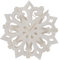 GURU SHOP Snowflake Design Dekoobjekt, Lampenschirm - Modell Alaska, 25x25x10 cm