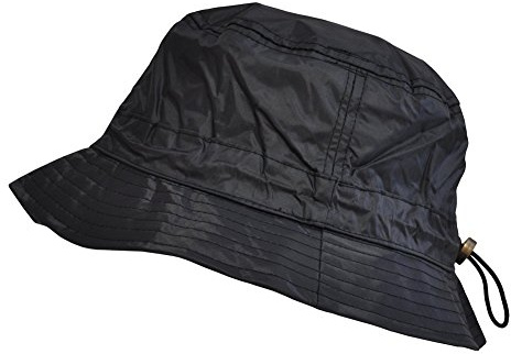 Toutacoo, Adjustable Bucket Rain Hat, Nylon-Look (01-Black/S)