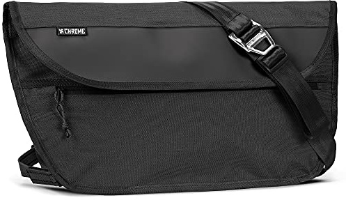 Chrome Industries Simple Messenger Bag - 13 Laptop Bag, Water Resistant, MD-Medium, 15 Liter, Black, One Size