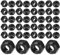 WeddHuis 50 Piezas Tuercas Autoblocantes M6 Tuercas de Seguridad Hexagonales Métricas Acero al Carbono (M6) (Negro)