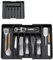 Dyiouxin Organizador Cubiertos Para Cajon Con 8 Compartimentos,Organizador Cajones Cocina,Portautensilios y Cubiertos Ajustable,Portacucharas,Tenedores,Cuchillos, Almacenador,Grande,Negro