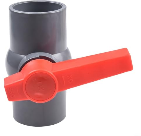 PVC-kulventil Vattentillförselkontroll Avstängningsventil Industriell VVS-rörsats Koppling Glidfäste Flera Storlekar 20 25 32 40 50mm (50mm)