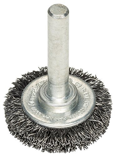 Bosch 1x PRO Steel Longlife Scheibenbürste, gewellter Draht für 6‑mm-Zylinderschaft und Bohrer (Ø 30 mm, Professional Zubehör Bohrmaschine/Schrauber)