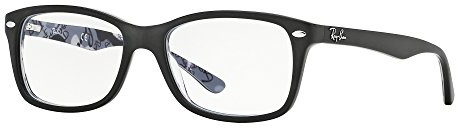 Ray-Ban RX5228 5405 50-17 Rayban RX5228 5405 50-17 Rechteckig Sonnenbrille 53, Schwarz