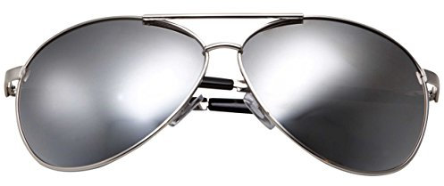 grinderPUNCH Big XL Wide Frame Extra große Pilotensonnenbrille Oversized 148 mm Silber verspiegelt