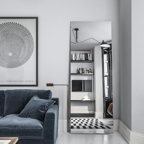 MySpiegel.de Rahmenloser Wandspiegel Kristallspiegel Badspiegel Steilfacette in 5mm Stärke (180 x 80 cm)