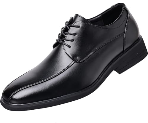 DADAWEN Chaussure Oxford pour Hommes Chaussures Homme Ville Costume Mariage Bureau Noir 47