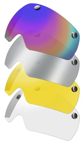 Victgoal Magnetische Fahrradhelmbrille Winddicht staubdicht Visier (4Pcs Set)