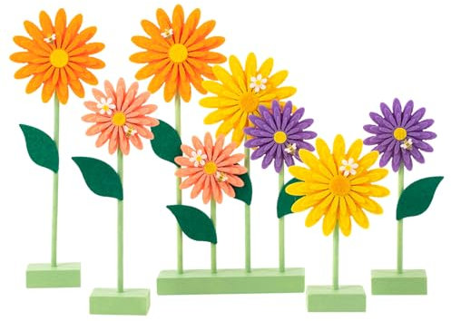 EASY JOY Tulip Flower Honeycomb Decoration 8Pcs Orange Pink Flower Centerpieces for Table Paper Flower Happy Birthday Decorations Baby Shower Decoration Wedding Supplies