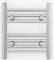 300mm Wide Chrome Heated Towel Rail Straight Flat Bathroom Warmer Radiator Rack Central Heating Turkish Zone (300mm Wide x 400mm Height)