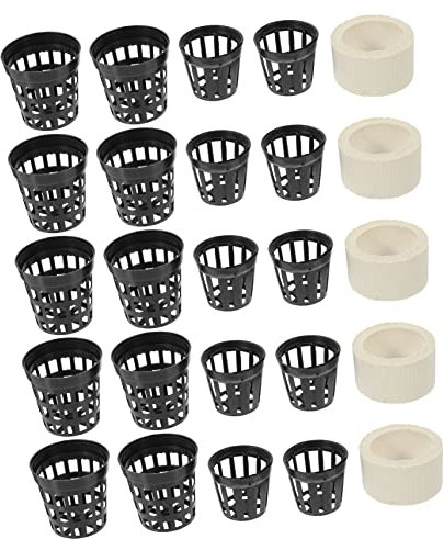 KITANDOVE Juego De Tazas para Plantar Macetas De Red Soporte para Plantas Domésticas