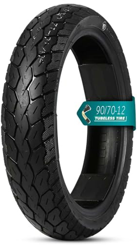 90/70-12 Motorcykeldäck 4P.R. 250 KPA Maximal belastning: 128 kg Slanglöst 90 70 12(1pc)