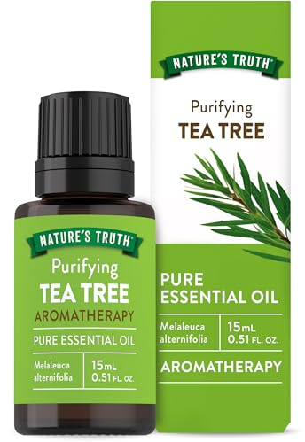 Nature's Truth Tea Tree Essential Oil | 15 mL | 100% Pure | Natural & Undiluted | GC/MS Tested | Great for Diffusers