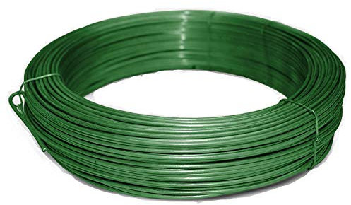 casa pura - Fil de Tension polyvalent - Fil de Liaison - idéale pour solidifier vos Clôtures, travaux de jardinage, bricolage en intérieur et en extérieur - épaisseur : 3,1 mm - Vert, 110 mètres