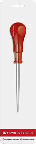 PB Swiss Tools Vorstecher PB 640.110 | 100% Swiss Made | Vorstechahle 110 mm Klingenlänge zum Vorstechen von Löchern in Feinblech, Holz, Kunststoff, Leder