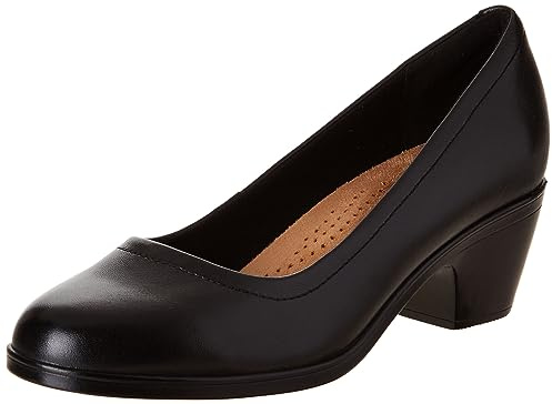 Clarks Décolleté Emily2 Ruby Donna, Pelle nera, 38.5 EU