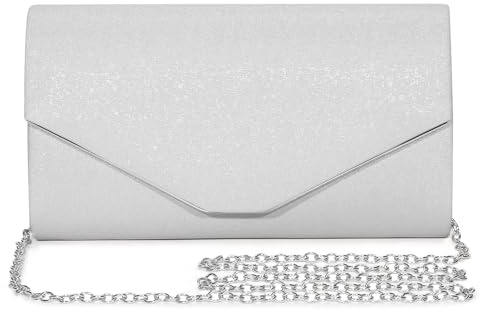 BAIGIO Pochettes et Clutches Femme Pochette Enveloppe Sac de Soiree Elegante Petite Sac à bandoulière pour Mariage Fete Bal Voyage