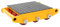 Panzerrollen 15T Transportfahrwerk Schwerlastrollen mit 9 PU Rollen Transportwagen Machinery Mover