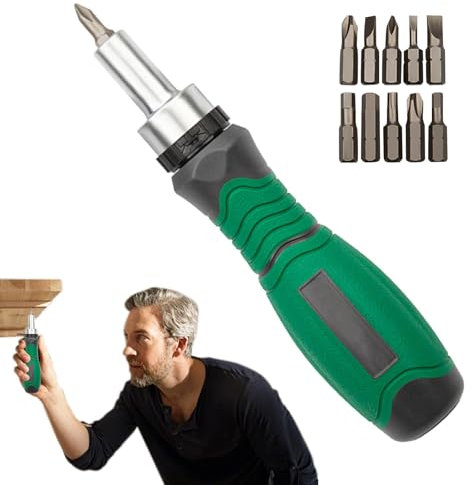 Jeu de tournevis à cliquet, kit de tournevis à cliquet - Outil à vis à cliquet 10 en 1,Outil de tournevis multiple magnétique, outil de vis à cliquet multifonctionnel pour une réparation facile