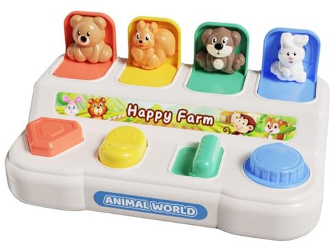 Falafoty Pop-up Jouet Montessori pour Bébés 6 à 18 Mois, Jouets D'activité et Développement Apprendre Motricité Fine, Jeux Montessori Jouet de tri éducatif pour Tout-Petits Jouets Interactifs Cadeau
