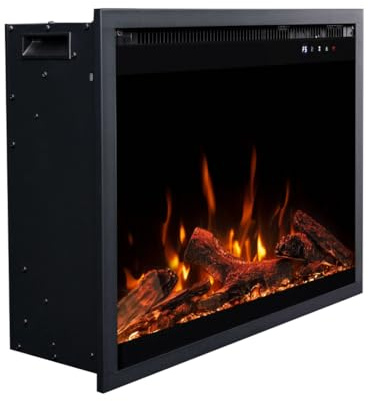 Touchstone Fireplug 29 Electric Fireplace Insert for Existing Masonry Fireplaces | 6 Flame & 13 Ember Colors | Alexa & WiFi Compatible | 1500W Heater