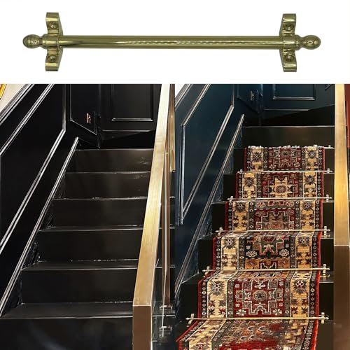 KjoiDWz Tappeto per scale Canne for moquette for scale in ottone, Canne for scale tubolari for la decorazione domestica, Tubi for gradini fissi, Canne for rivestimento del pavimento delle scale Per ta