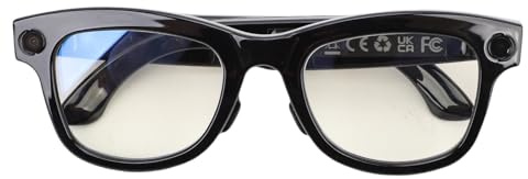 HELEVIA Smart Glasses, AI Translator Spectacles, Multifunctional 8MP Camera Bluetooth Calls Music Glasses, Photography Object Recognition, for ChatGPT (Anti Blue Lights)