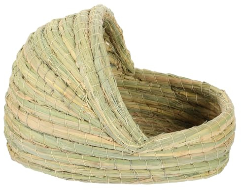 MOTHNUR Nido Tejido de Paja para Gallinas 28 Cm Cama Pequeña para Mascotas Gallinero Tradicional Cálido y Fresco para Cría y Descanso de Pollos