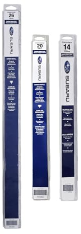 Subaru 2006-2007 Tribeca Front & Rear Windshield Wiper Blade Refill Set - SOA591U326R, SOA591U320R, SOA591R614 - Genuine OEM