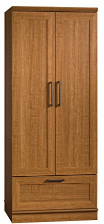 Sauder 411802 HomePlus Wardrobe/Storage Cabinet, L: 28.98 x W: 20.95 x H: 71.18, Sienna Oak finish