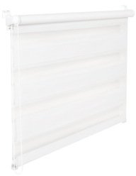 KS Handel 24 DOPPELROLLO DUOROLLO 100 cm BREIT 200 cm LANG Weiss INKL. SEILZUG FENSTERROLLO KLEMMROLLO Jalousie