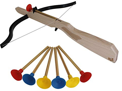 KS Stephan Ballesta @ -1 Individual + 6 Flechas Madera Beidh??ndig Ballesta Juego de objetivo de ballesta