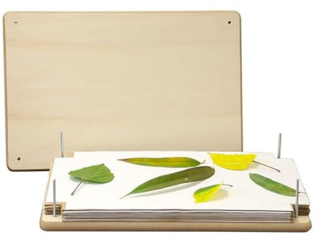 BestNest Nature Press, 12 x 18 – Large Wooden Flower & Leaf Press with Instructions, Cardboard & Desiccation Paper, Kid-Friendly Craft Tool for Art, Botany Projects & Professional Use
