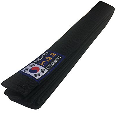 Budodrake Korea Taekwondo Gürtel schwarz (300)