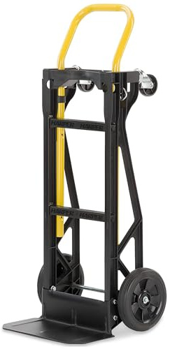 Harper Trucks Convertible Nylon Hand Truck w/ Stair Glides, 300lb Dolly & 400lb Cart Limit