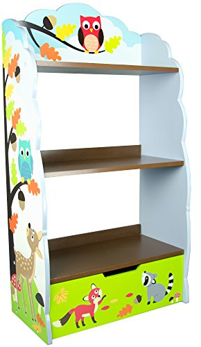 Fantasy Fields Childrens Blue Kids Wooden Bookcase Book Shelf Storage TD-11704A