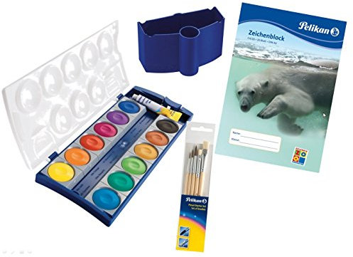 Pelikan 724609 Malset - K12 Deckfarbkasten mit Zubehör