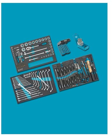 HAZET Werkzeug-Sortiment 0-178/169 I 169-teilig, gefüllt mit verschiedenen Premium-Werkzeugen in Safety-Insert-System I nutzbar für den HAZET Werkstatt-Wagen-Assistenten