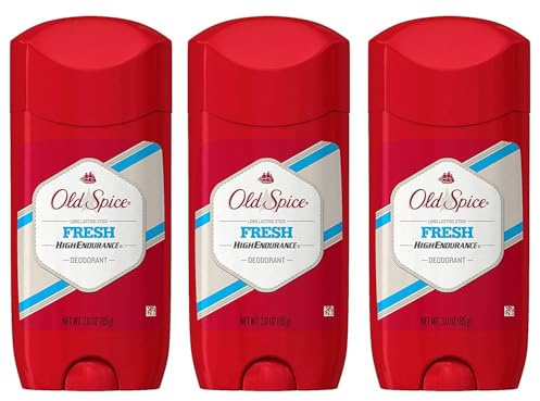Old Spice Aluminum Free Deodorant for Men High Endurance, Fresh Long Lasting Stick, Robust Greens Scent, 3 Oz (Pack of 3)