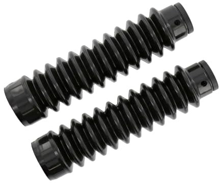 SET 2x Faltenbalg für Telegabel - Simson Mokick / Roller - schwarz