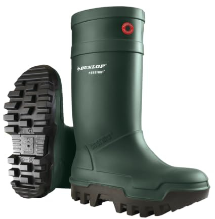 Dunlop Skyddsskor Dunlop Purofort Thermo+ C662933, säkerhetsstövlar unisex vuxna, grön (grön), 6