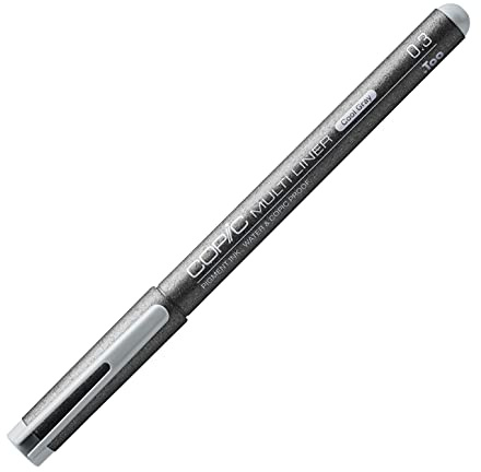 COPIC Multiliner 0,3 mm, Cool Gray, Fineliner mit einer feinen Spitze und wasserbeständiger Pigmenttinte