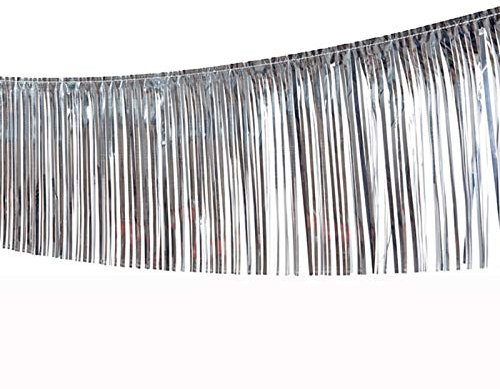 PARTY DISCOUNT Girlande Lametta, 10m, Silber PREISHIT