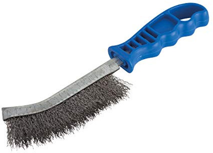 wolfcraft Cepillo manual de alambre de acero I 2715000 I Para eliminar el óxido y limpiar