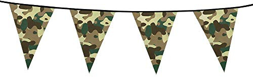 Boland BOL44300 Guirlande Fanions Militaire 6 m