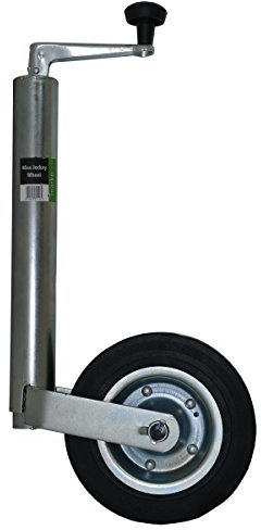 Marko Tools 48mm Jockey Wheel Camping Trailer Caravan Galvanized Puncture Proof Solid Rubber