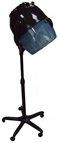 Saludcentro Secador de Casco con Pie Ep20 Negro Control de Temp. y Velocidad Base con Ruedas 950W 2 Años de Garantía