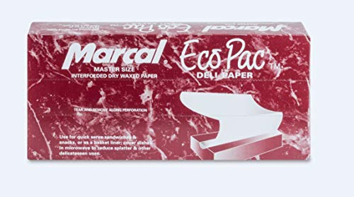 Marcal Co.-6109 Deli Wrap Interfolded Wax Paper/Dry Waxed Food Liner Master Size 12 x 10¾, 500 Sheets